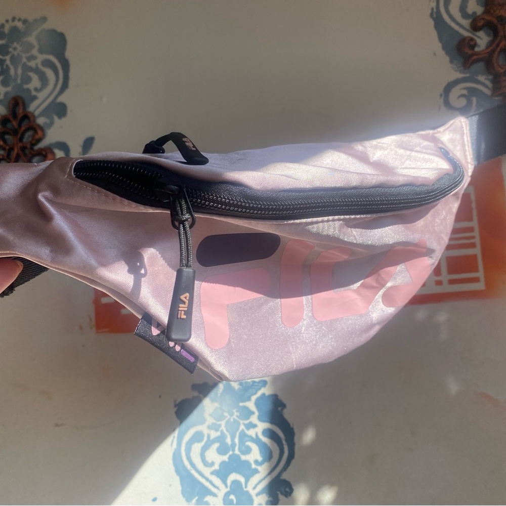 FILA Pink and Black Waist Bag